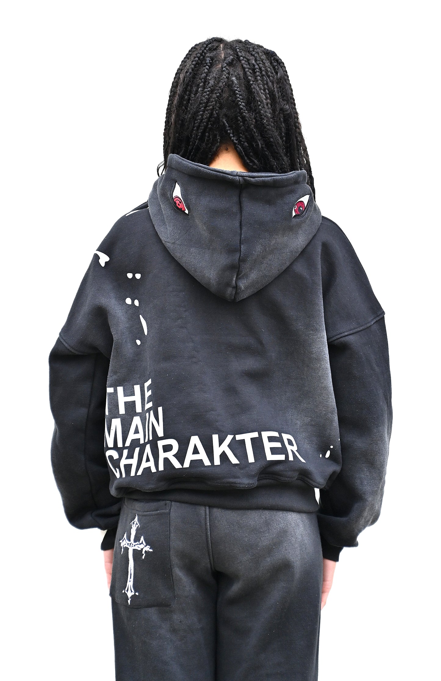 APJ1 Broken Black ZIP-HOODIE